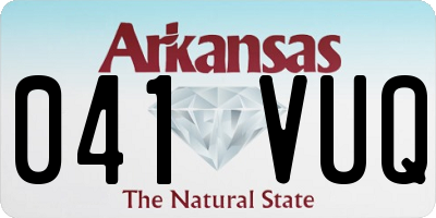 AR license plate 041VUQ