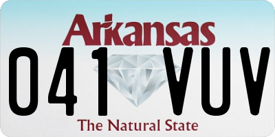 AR license plate 041VUV