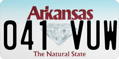 AR license plate 041VUW