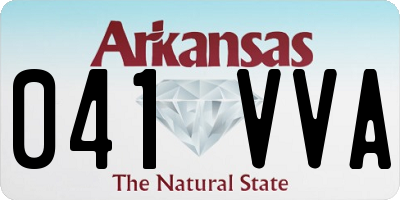 AR license plate 041VVA