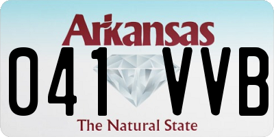 AR license plate 041VVB