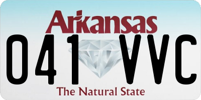 AR license plate 041VVC