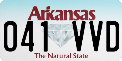 AR license plate 041VVD