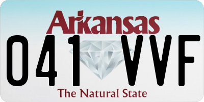 AR license plate 041VVF