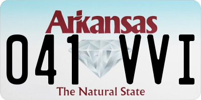 AR license plate 041VVI