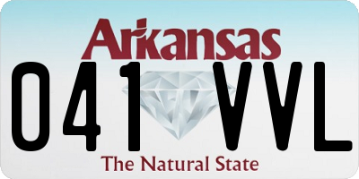 AR license plate 041VVL