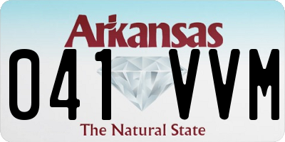 AR license plate 041VVM