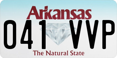 AR license plate 041VVP