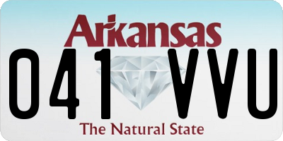 AR license plate 041VVU