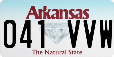 AR license plate 041VVW
