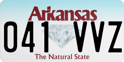 AR license plate 041VVZ