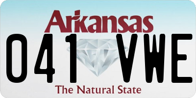AR license plate 041VWE