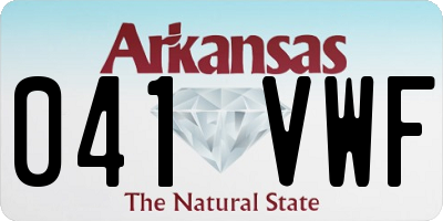 AR license plate 041VWF