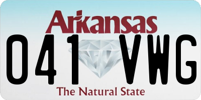 AR license plate 041VWG