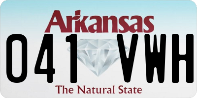 AR license plate 041VWH