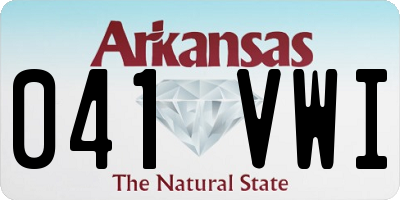 AR license plate 041VWI