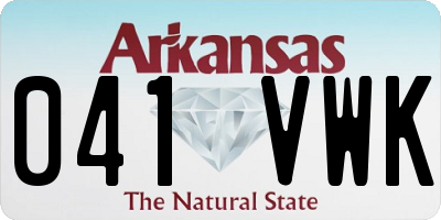 AR license plate 041VWK