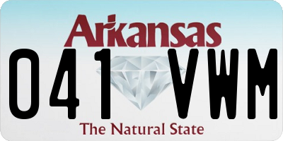AR license plate 041VWM