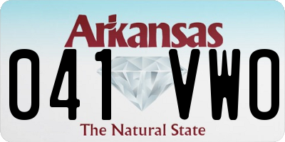 AR license plate 041VWO
