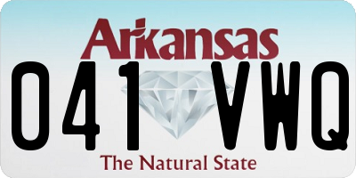AR license plate 041VWQ