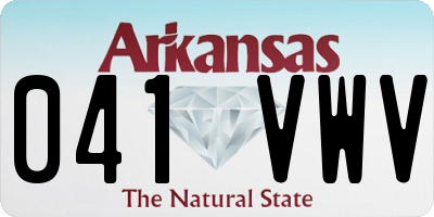 AR license plate 041VWV