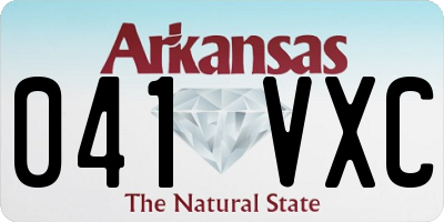AR license plate 041VXC