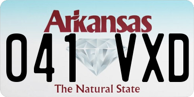 AR license plate 041VXD
