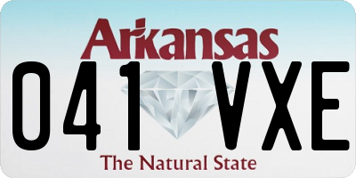 AR license plate 041VXE