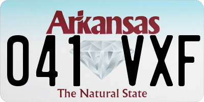 AR license plate 041VXF