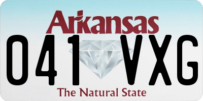 AR license plate 041VXG