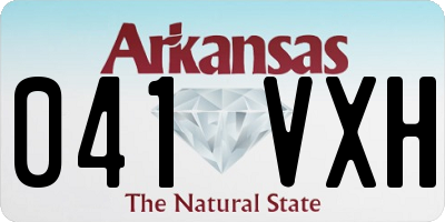 AR license plate 041VXH