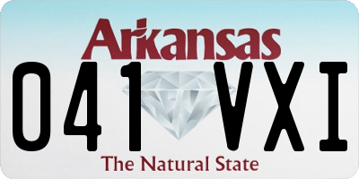 AR license plate 041VXI