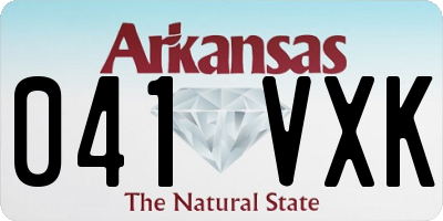 AR license plate 041VXK