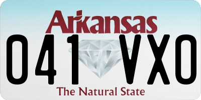 AR license plate 041VXO