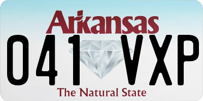 AR license plate 041VXP