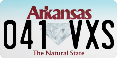 AR license plate 041VXS