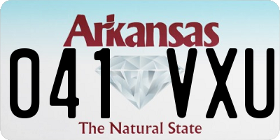 AR license plate 041VXU