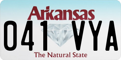AR license plate 041VYA