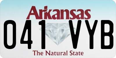AR license plate 041VYB