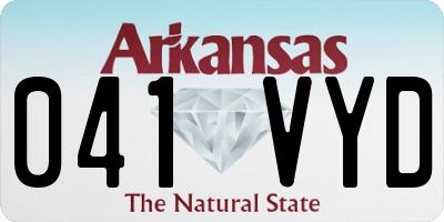 AR license plate 041VYD