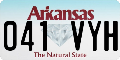 AR license plate 041VYH