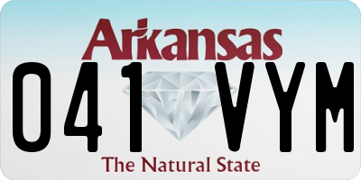 AR license plate 041VYM