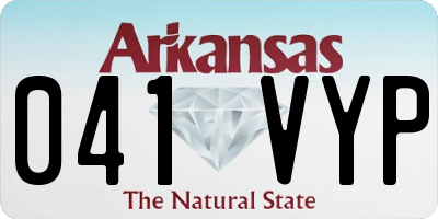 AR license plate 041VYP