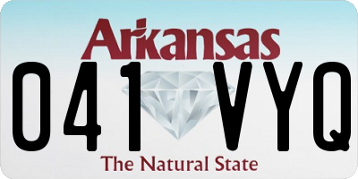 AR license plate 041VYQ
