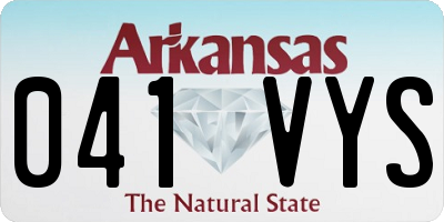 AR license plate 041VYS