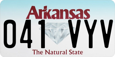 AR license plate 041VYV