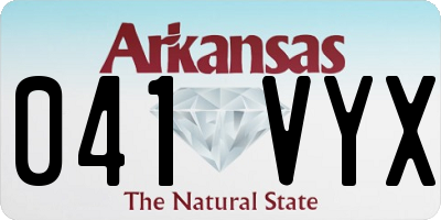 AR license plate 041VYX