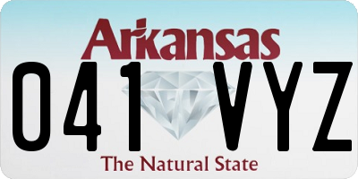 AR license plate 041VYZ