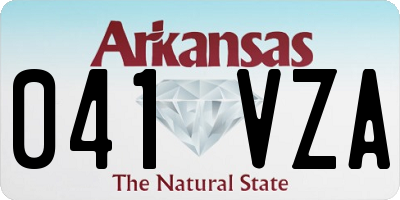 AR license plate 041VZA