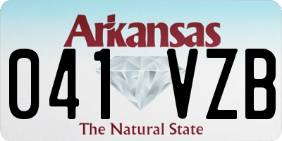 AR license plate 041VZB